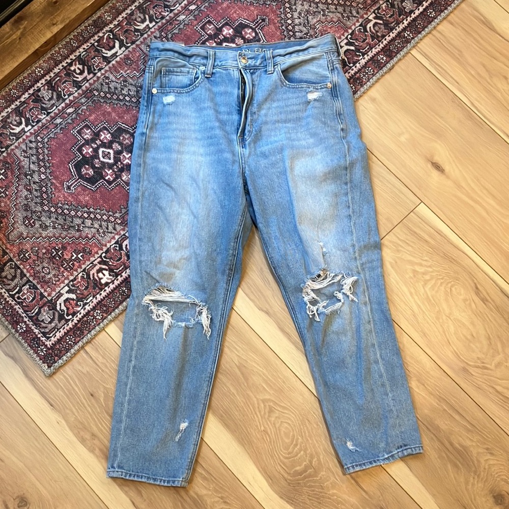Mom jeans size 8 X-short.